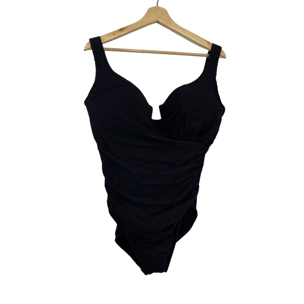 Miraclesuit Nwot Solid Black Shaping One Piece Sw… - image 1